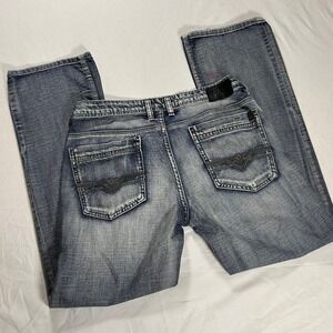 BKE Brady Straight Leg Jeans Mens 32x31 Blue Medium Wash Buckle Denim Faded